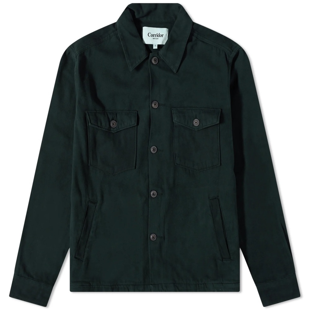 NWT Corridor Moleskin Men's Forest Spruce Green Shirt Military Jacket
